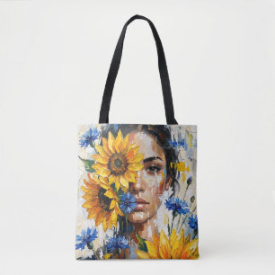 Bolso De Tela Mujer Girasol