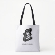 Mujer Glamurosa con Ilustración de Moda de Gato