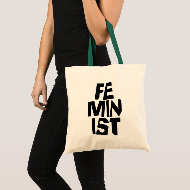 Bolso De Tela Mujer igual imitación del chica femenino feminista (Anverso (producto))