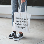 Bolso De Tela Mujer intrépida cita en tipografía de escritura mo<br><div class="desc">Lleva el empoderamiento a todas partes con esta audaz bolsa de tote Fearless Woman. Con una tipografía de escritura moderna en un diseño elegante en blanco y negro, este tote es perfecto para mujeres que quieren hacer una declaración fuerte. El aspecto minimalista combinado con un mensaje inspirador lo convierte en...</div>