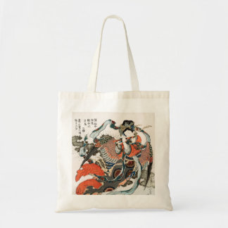 Bolso De Tela Mujer japonesa jugando a la flauta