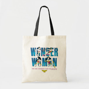 Bolso De Tela Mujer Maravilla: "Eres Más Fuerte De Lo Que Crees"