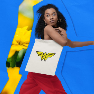 Bolso De Tela Mujer Maravilla   Logotipo clásico