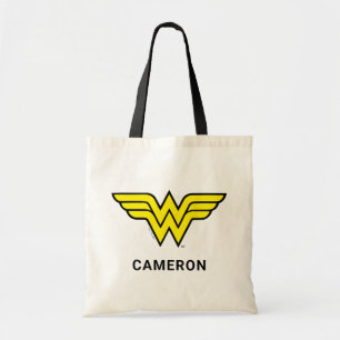 Bolso De Tela Mujer Maravilla   Logotipo clásico   Añadir su log