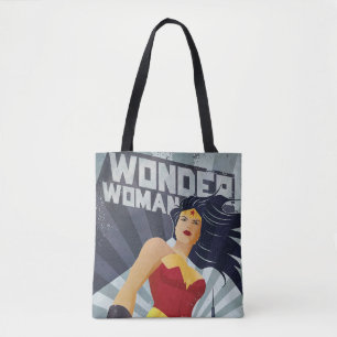 Bolso De Tela Mujer Maravilla Retro City Sunburst