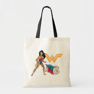 Bolso De Tela Mujer Maravilla y PB