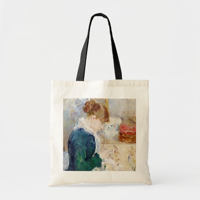 Bolso De Tela Mujer masticando, Berthe Morisot (Frente)