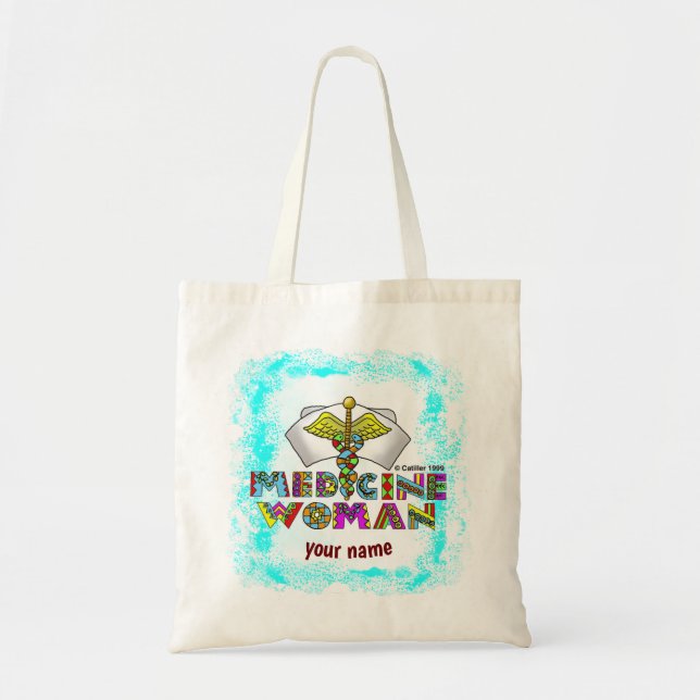 Bolso De Tela Mujer medica (Frente)