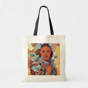 Bolso De Tela Mujer nativa norteamericana, Mucha