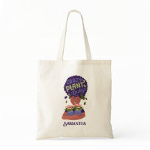 Mujer Negra Crazy Plant Lady, Abrazando plantas