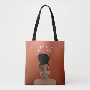 Bolso De Tela Mujer negra, tonos dorados y bollo alto, marrón de