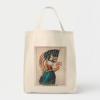 Bolso De Tela Mujer patriota americana | Bandera americana
