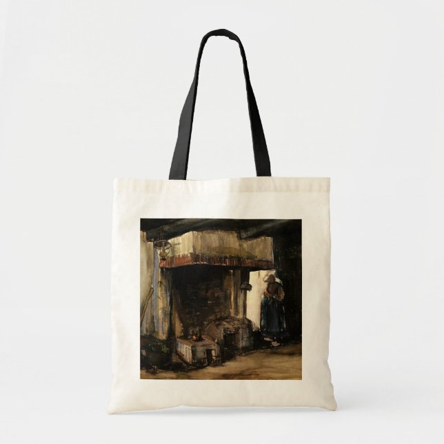 Bolso De Tela Mujer por tierra de Vincent van Gogh (Frente)