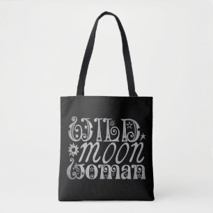 Bolso De Tela Mujer salvaje de la luna