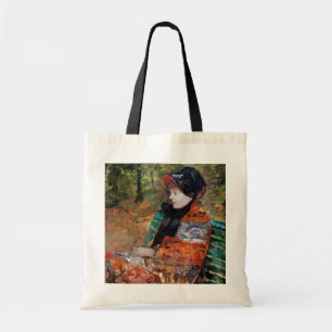 Bolso De Tela Mujer sentada en el banco, Mary Cassatt