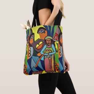 Bolso De Tela Mujer tribal africana 