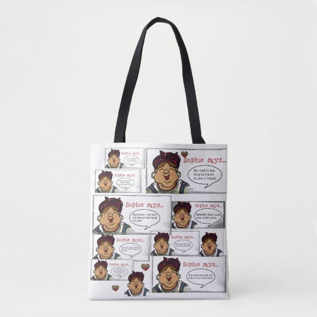 Bolso De Tela Mujer ucraniana Ucrania de los proverbios (Anverso)