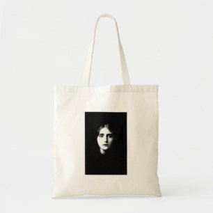 Bolso De Tela Mujer victoriana con expresión inquietante