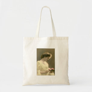Bolso De Tela mujer victoriana retrospectiva romántica