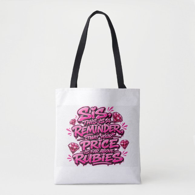 Bolso De Tela Mujer virtuosa (Anverso)