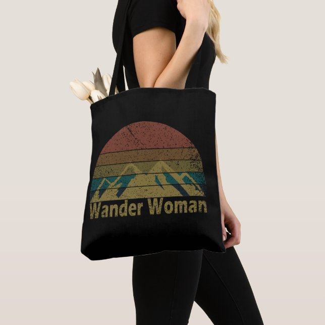 Bolso De Tela Mujer Wander camping vintage (Detalle)