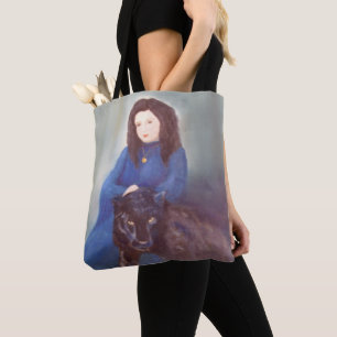 Bolso De Tela Mujer y Tote de hombro de pantera negra