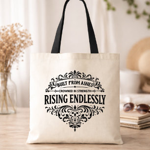 Bolso De Tela Mujeres Ascendiendo sin Fin Tipografía Vintage