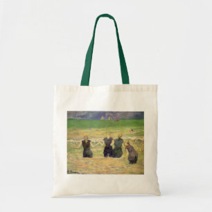 Bolso De Tela Mujeres Bañándose Dieppe por Paul Gauguin