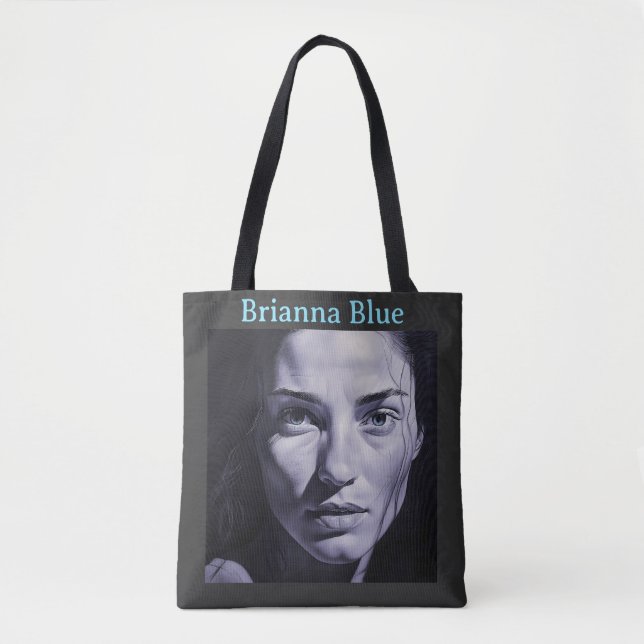 Bolso De Tela Mujeres "Brianna Blue" En El Carbón (Anverso)