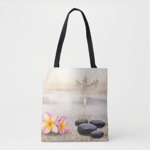 Bolso De Tela Mujeres de árbol Silueta Zen Piedras