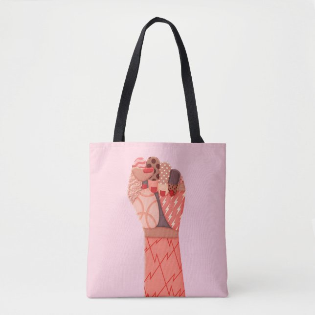 Bolso De Tela Mujeres de arte moderno protestan (Anverso)