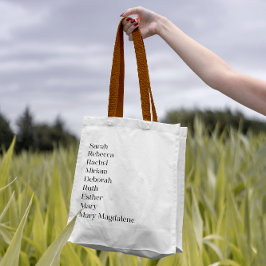 Bolso De Tela Mujeres de las escrituras tipografía femenina cult