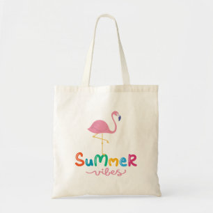 Bolso De Tela Mujeres de Summer Vibes Flamingo