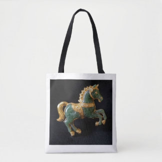 Bolso De Tela Mujeres de Valor, Broche de Caballo de Lei Mei