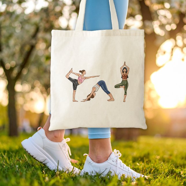 Bolso De Tela Mujeres de yoga ejercen con fuerza a mujeres (Subido por el creador)