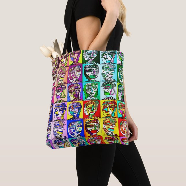 Bolso De Tela Mujeres del cubista del arte pop (Detalle)