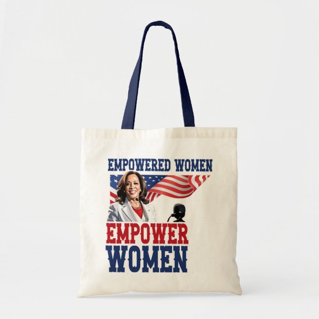 Bolso De Tela Mujeres empoderadas empoderan a las mujeres Kamala (Frente)