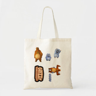 Bolso De Tela Mujeres Grizzy Y Lemmings Divertidos Niños Regalo 