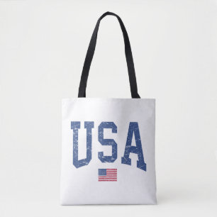 Bolso De Tela Mujeres Hombres Niños Patrióticos USA Bandera Amer
