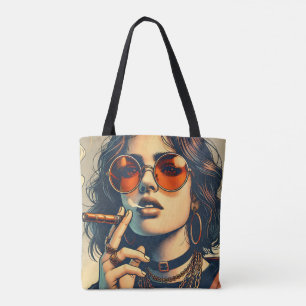 Bolso De Tela Mujeres jóvenes con dificultades para imprimir