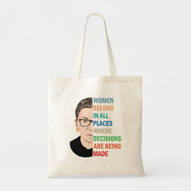 Bolso De Tela Mujeres Pertenecen A Todos Los Lugares Ruth Bader 
