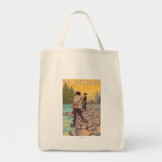 Bolso De Tela Mujeres pescando con mosca - Montana