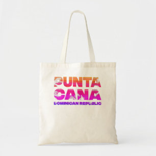 Bolso De Tela Mujeres Punta Cana Vacaciones Souvenir Palm Trees 