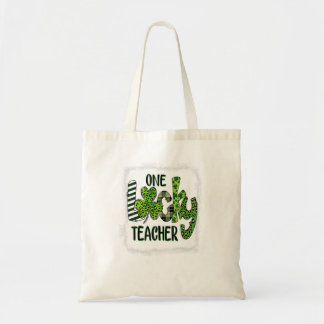 Bolso De Tela Mujeres Shamrock, profesora afortunada St Patrick