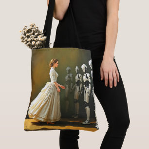 Bolso De Tela Mujeres y robots