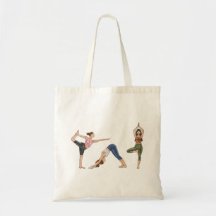 Bolso De Tela Mujeres Yoga Posturas Estiramiento Ejercicio Mujer