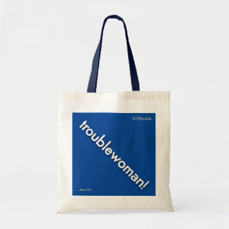 Bolso De Tela mujerproblemática! - en azul