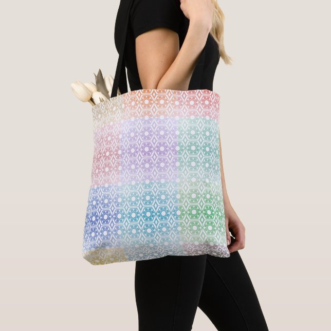 Bolso De Tela Multi-Colored Tote (Detalle)