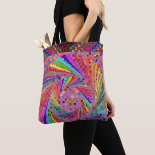 Bolso De Tela Multicolor Artful Reutilizable Diversión ingeniosa