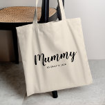 Bolso De Tela Mummy | Modern Mum Kids Names Mother's Day<br><div class="desc">Simply,  stylish "Mummy" custom design in modern minimalist typography which can easily be personalised with kids names or your own special message. The perfect unique gift for a new mum,  mother's day,  mum's birthday or just because!</div>